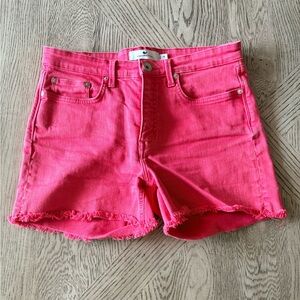 Vineyard Vines Coral Red Denim Women's Shorts